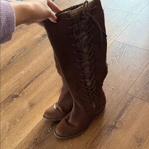 Kohl's Dark Brown Lace-Up Boots